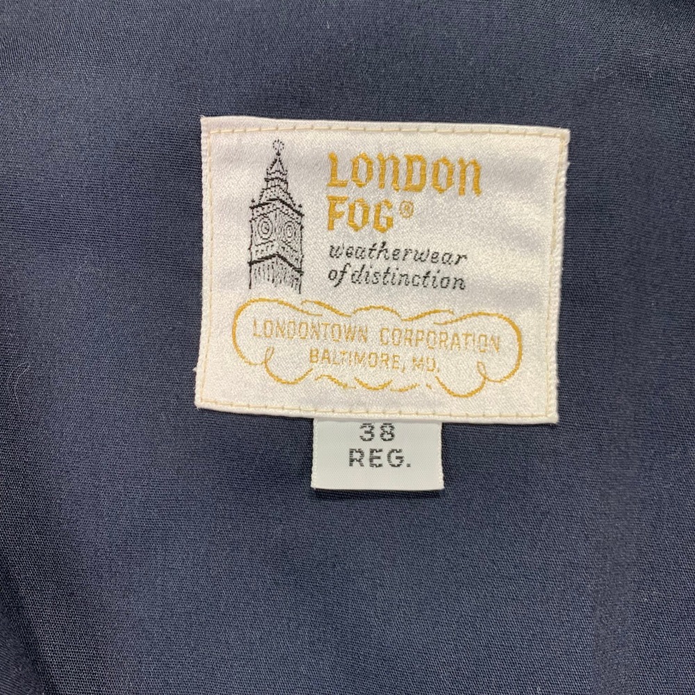 Vintage London Fog Navy Harrington Jacket 38R Drizzler Retro Mod Zip - Picture 3 of 14